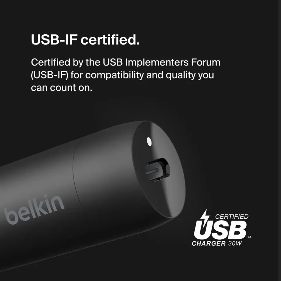 Belkin BOOSTCHARGE 30W USB-C Power Delivery PPS nabíječka do auta + 1m USB-C na