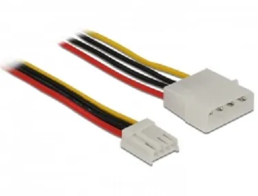 Delock Kabel Power Molex 4 Pin Stecker > Floppy 4 Pin Buchse 40 cm Delock