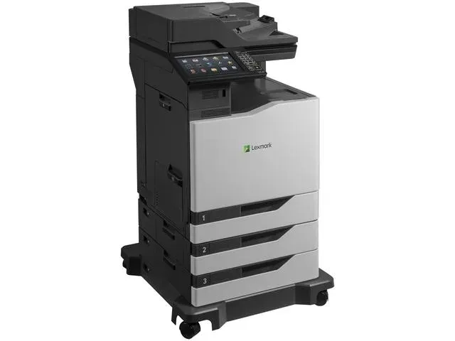 Lexmark CX825dte color laser MFP, 52/52ppm, síť, duplex, dotykový LCD, DADF, fax