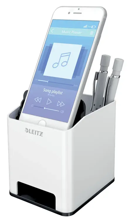 LEITZ Stojánek na tužky WOW hudební, bílá/černá