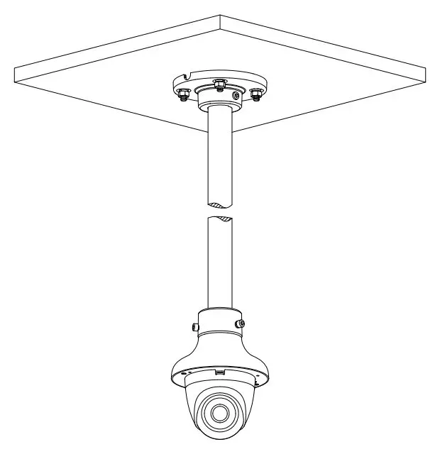 Dahua PFA109 Adaptér pro uchycení dome kamer, hliník, bílá barva
