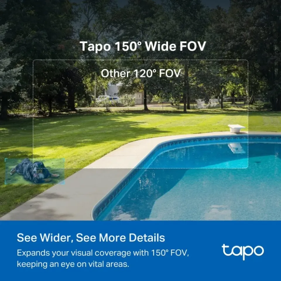 TP-Link Tapo C425 KIT kamera C425 + solární panel A201 (4MP, 2K QHD, 1440p, IR 15m, WiFi, micro SD card, IP66)