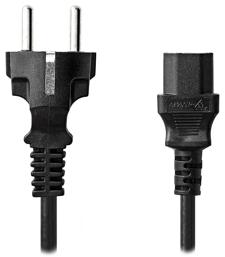 Nedis CEGL10030BK20 - Napájecí Kabel | Typ F Zástrčka | IEC-320-C13 | Přímý | P