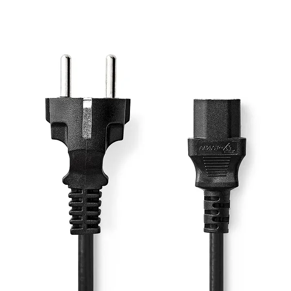 Nedis CEGL10030BK20 - Napájecí Kabel | Typ F Zástrčka | IEC-320-C13 | Přímý | P