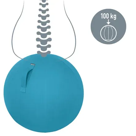 LEITZ Ergonomický sedací míč ERGO Cosy, klidná modrá