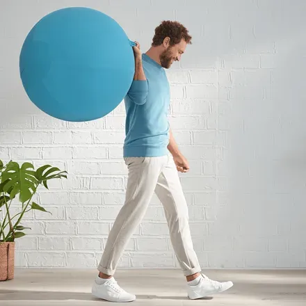 LEITZ Ergonomický sedací míč ERGO Cosy, klidná modrá