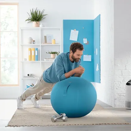 LEITZ Ergonomický sedací míč ERGO Cosy, klidná modrá