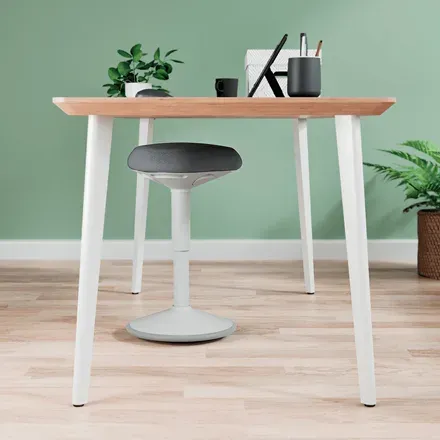 Leitz Ergo ergonomická balanční židle pro sezení, světle šedá
