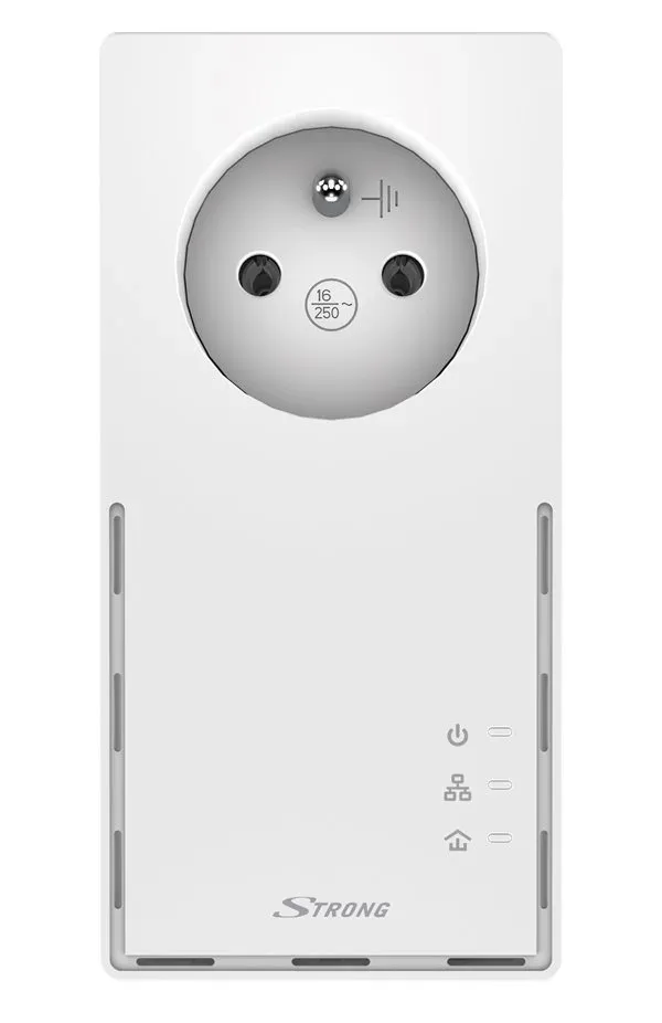 STRONG sada 2 adaptérů Powerline 1000 DUO FR/ 1000 Mbit/s/ 1x LAN/ bílý