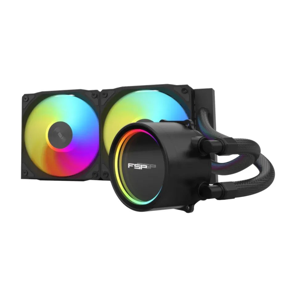 FSP AE24-B 240mm černý – komplexní vodní chlazení CPU s ARGB pro Intel/AMD