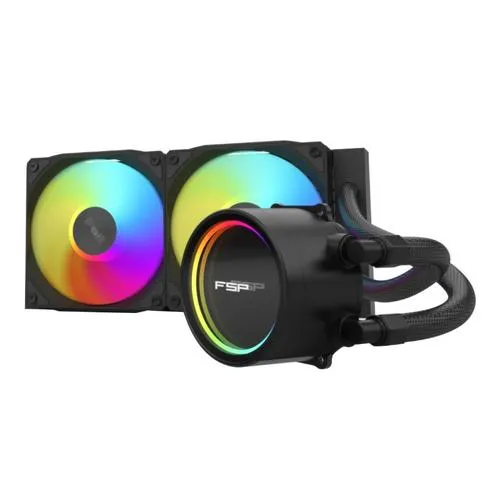 FSP AE24-B 240mm černý – komplexní vodní chlazení CPU s ARGB pro Intel/AMD