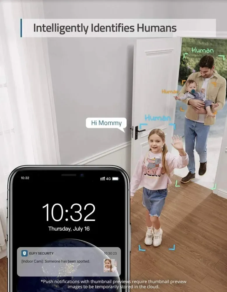 Anker Eufy E220/ Cube/ 2K/ 125°/ IR10m/ AI detekce/ bílá