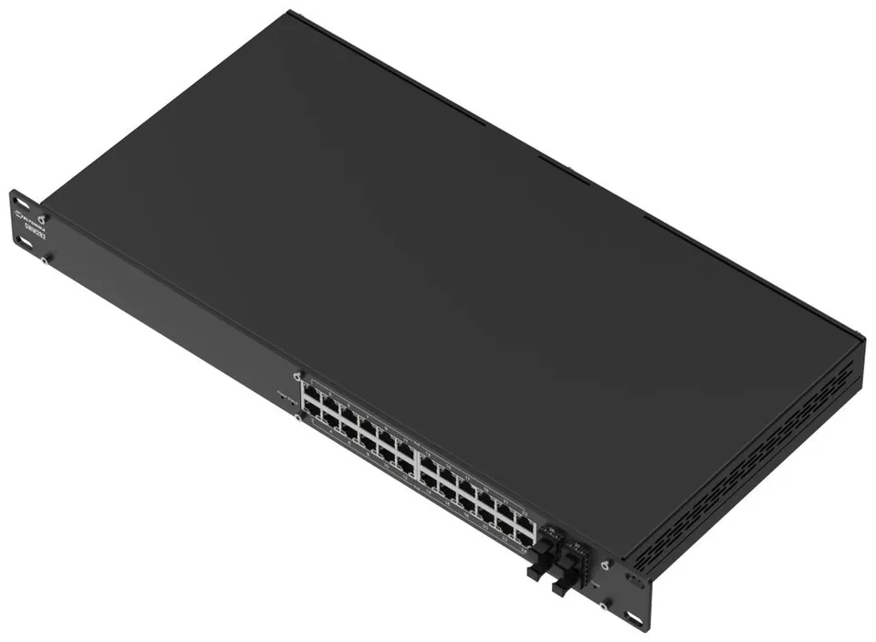 Teltonika SWM282 manažovaný switch, 24x GbE (24x PoE+), 4x SFP, L2+, 19" rack