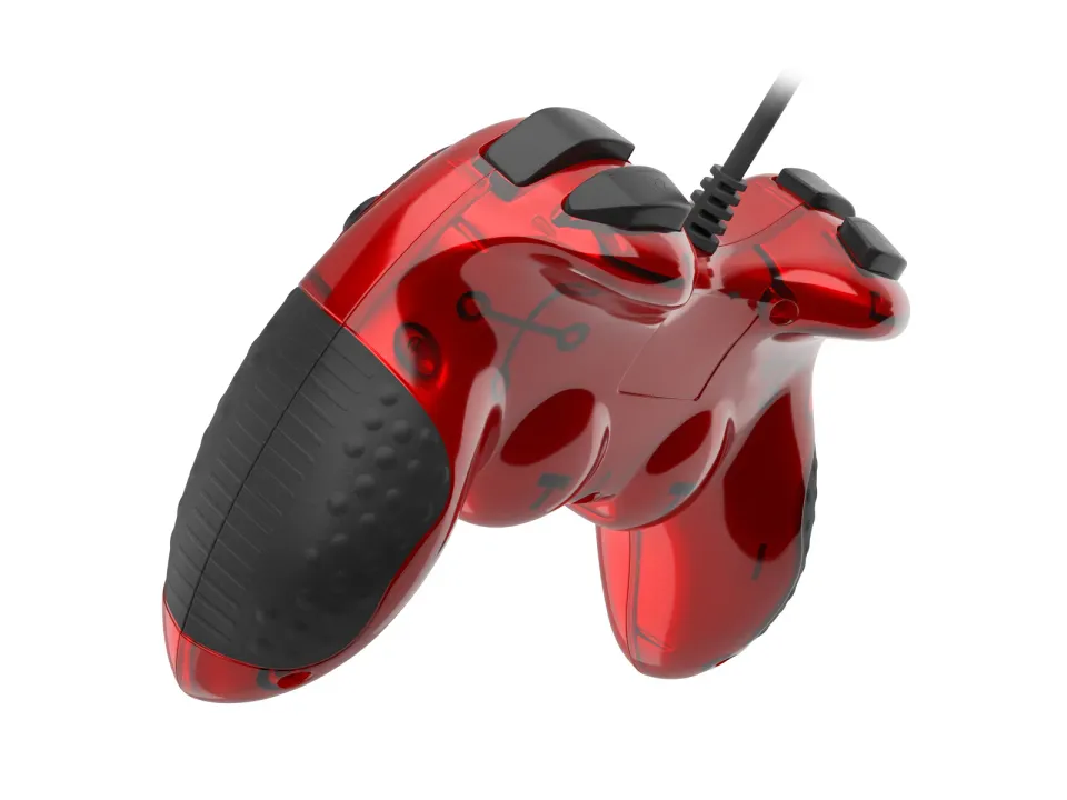 Drátový gamepad Genesis MANGAN 200, pro PC, vibrace, červený