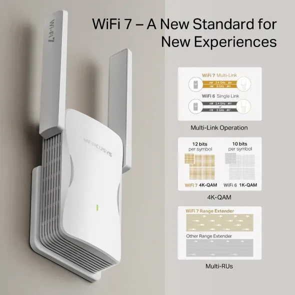 TP-Link Mercusys ME25BE Wi-Fi 7 extender be3600