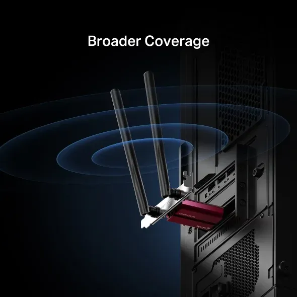 Mercusys MA37BE Wi-Fi 7 PCIe adaptér s Bluetooth 5.4