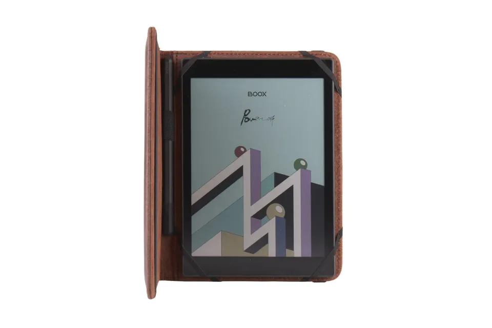 C-TECH PROTECT pouzdro z pravé kůže pro 8" zařízení, RLC-01, hnědé (Pocketbook Inkpad 3/4, Onyx Boox