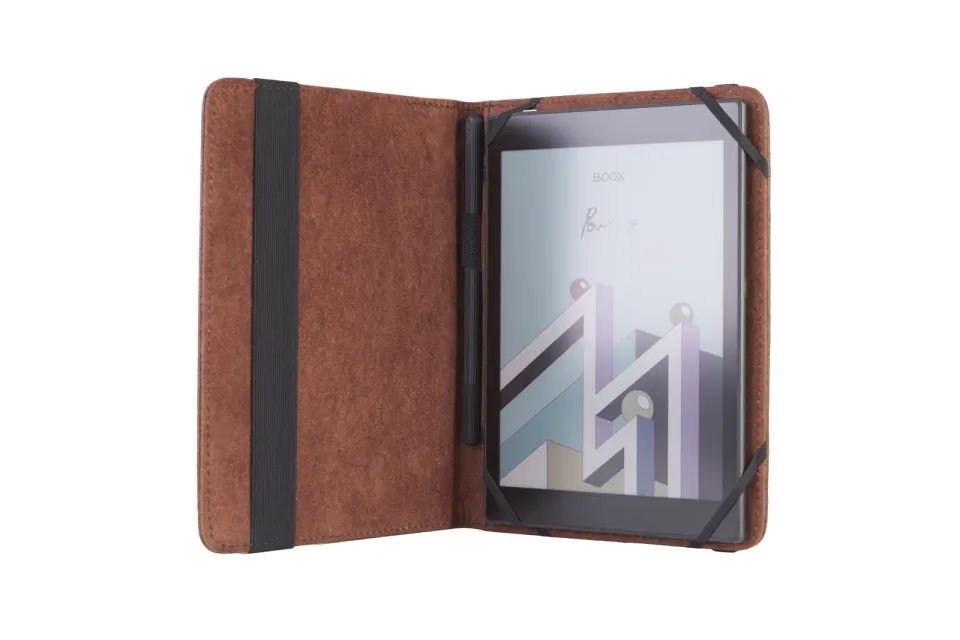 C-TECH PROTECT pouzdro z pravé kůže pro 8" zařízení, RLC-01, hnědé (Pocketbook Inkpad 3/4, Onyx Boox