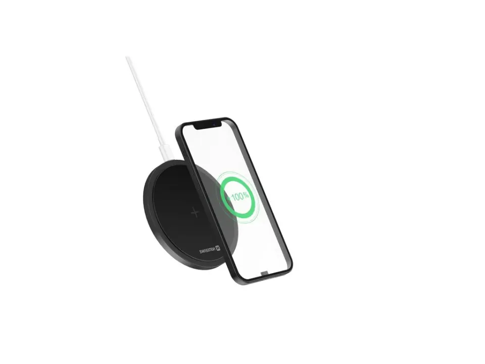 SWISSTEN WIRELESS NABÍJEČKA 15W ČERNÝ