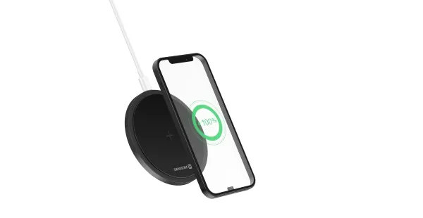 SWISSTEN WIRELESS NABÍJEČKA 15W ČERNÝ