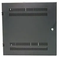 LEXI-Net 19" nástěnný vertikální rozvaděč SOHO 2U+4U 540x170, perforované dveře, černý