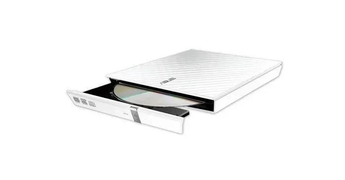ASUS DVD Writer SDRW-08D2S-U LITE/WHITE, External Slim DVD-RW, white, USB