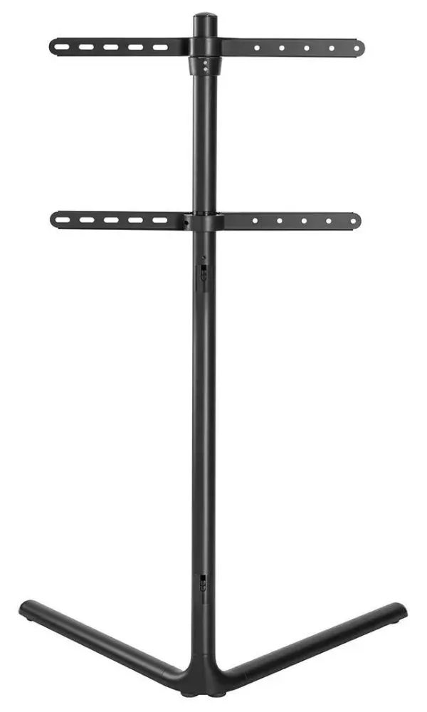 NEDIS podlahový TV stojan/ 49 - 70 "/ 40 kg/ Provedení V-vorm/ Protiskluzový popruh/ Snap-lock/ Hliník/ Ocel/...