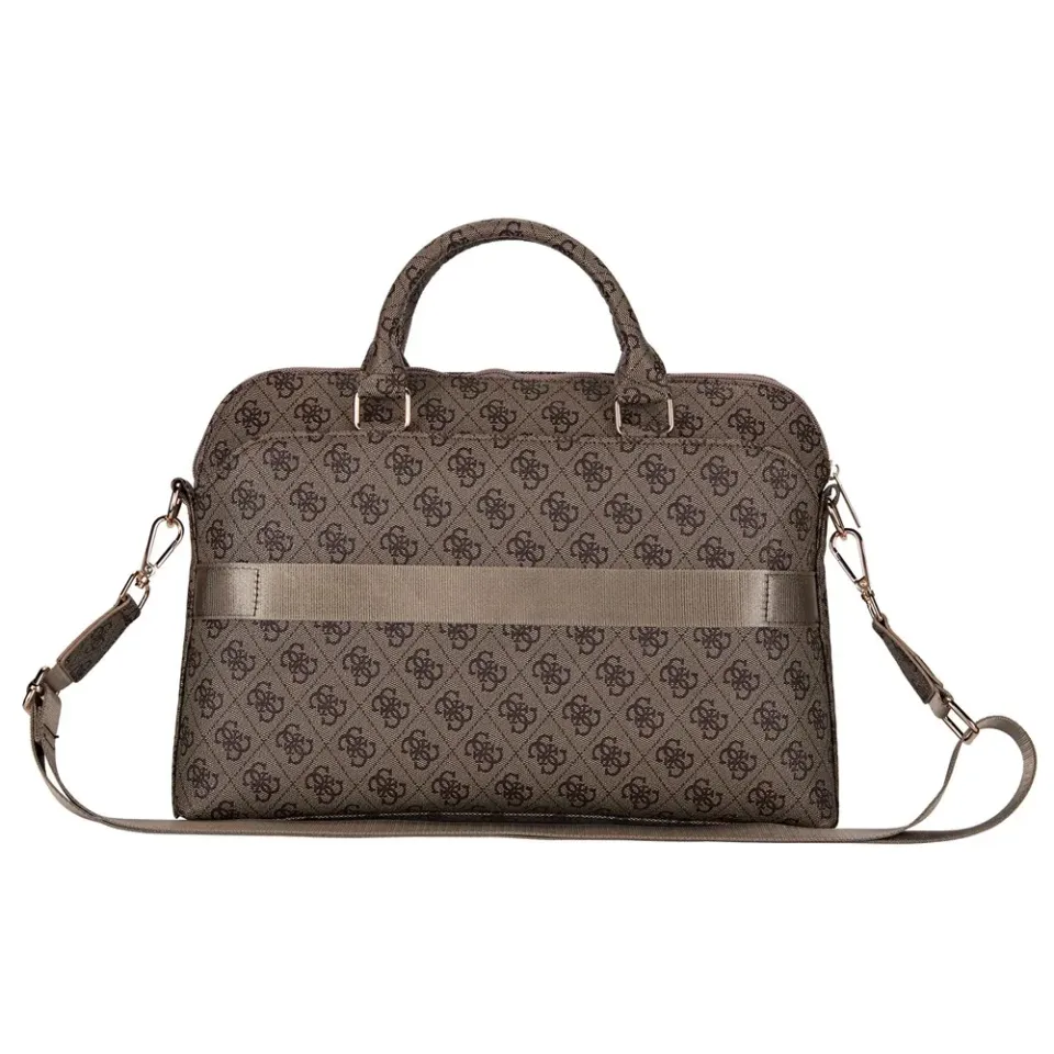 Guess PU 4G Triangle Logo Taška na Notebook 13/14/15" Brown