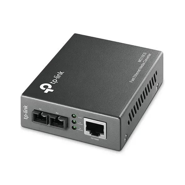 TP-LINK MC110CS převodník, 1x10/100M RJ45 / 1 x singl-mode - Verze 2 (9V)