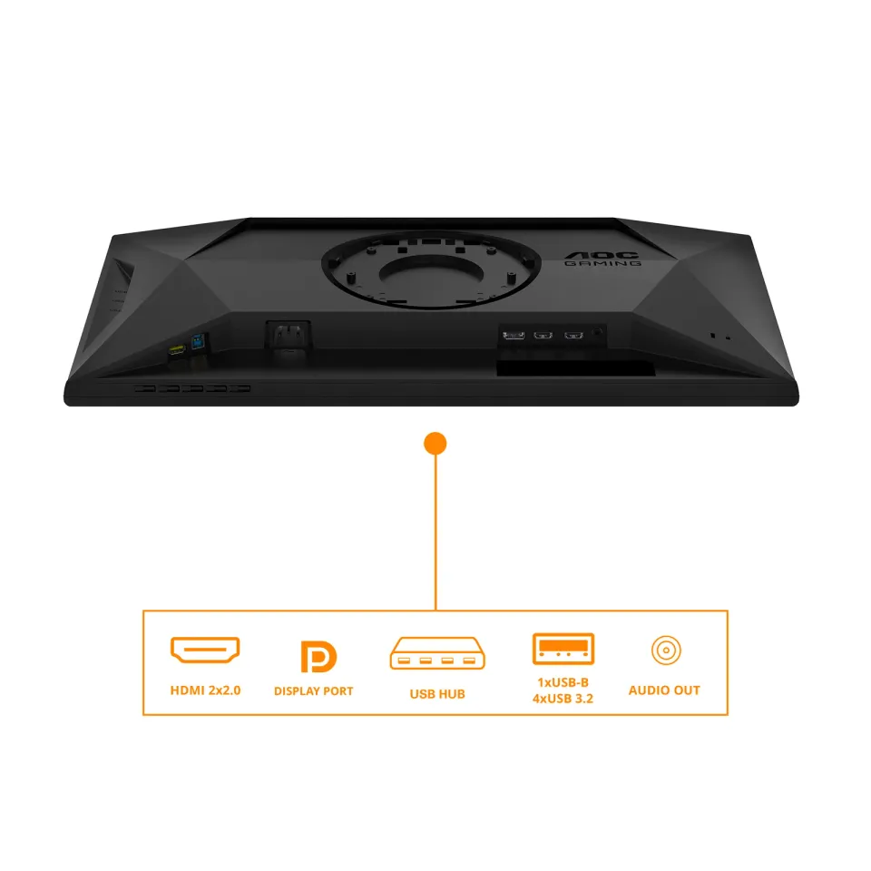 AOC LCD herní 25G4SXU 24,5" IPS/1920x1080@300Hz/0,3ms/400cd/2xHDMI/DP/4xUSB/Pivo