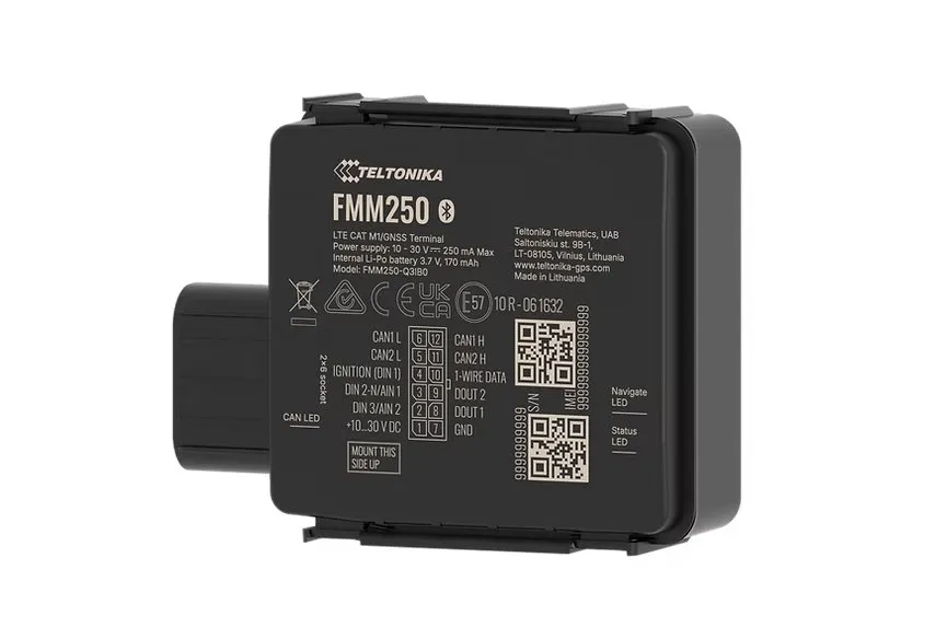 TELTONIKA TELEMATICS FMM250 BG95-M3 – voděodolný lokátor 4G LTE Cat M1 s integro