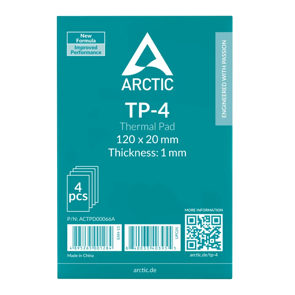 ARCTIC TP-4 Thermal Pad 120x20x1mm (balení 4 kusů)