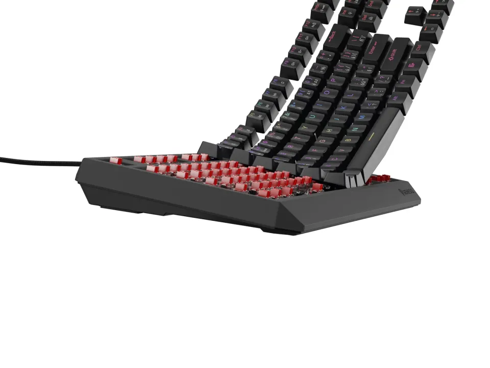 Herní klávesnice Genesis THOR 230/TKL/RGB/Outemu Red/Drátové USB-A/CZ-SK layout/Černá