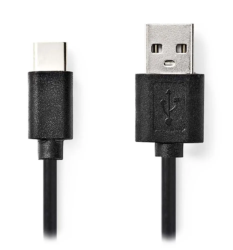Nedis CCGL60600BK20 - USB 2.0 kabel | USB-A Zástrčka - USB-C Zástrčka | 2 m | Če