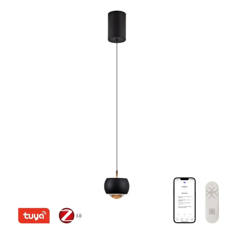 IMMAX NEO DORMINE SMART stahovací bodové svítidlo, černé matné, Zigbee 3.0, TUYA
