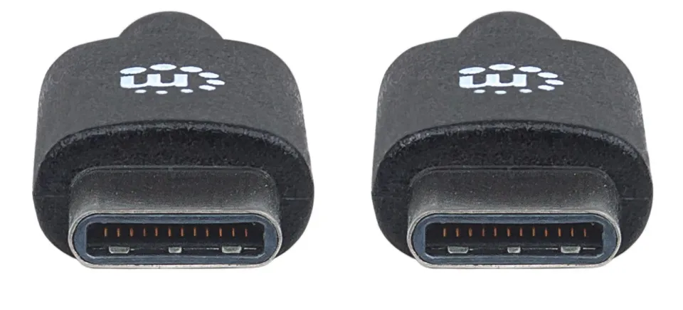 MANHATTAN kabel Hi-Speed USB-C, Type-C Male to Type-C Male, 2m, černý
