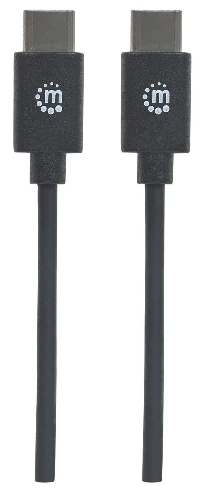 MANHATTAN kabel Hi-Speed USB-C, Type-C Male to Type-C Male, 2m, černý
