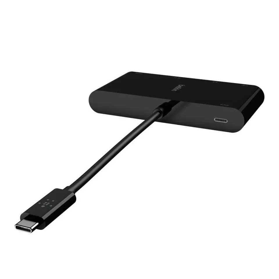 Belkin USB-C multimediální adaptér na HDMI, VGA, RJ45, USB-A 3.0 , až 100W napáj