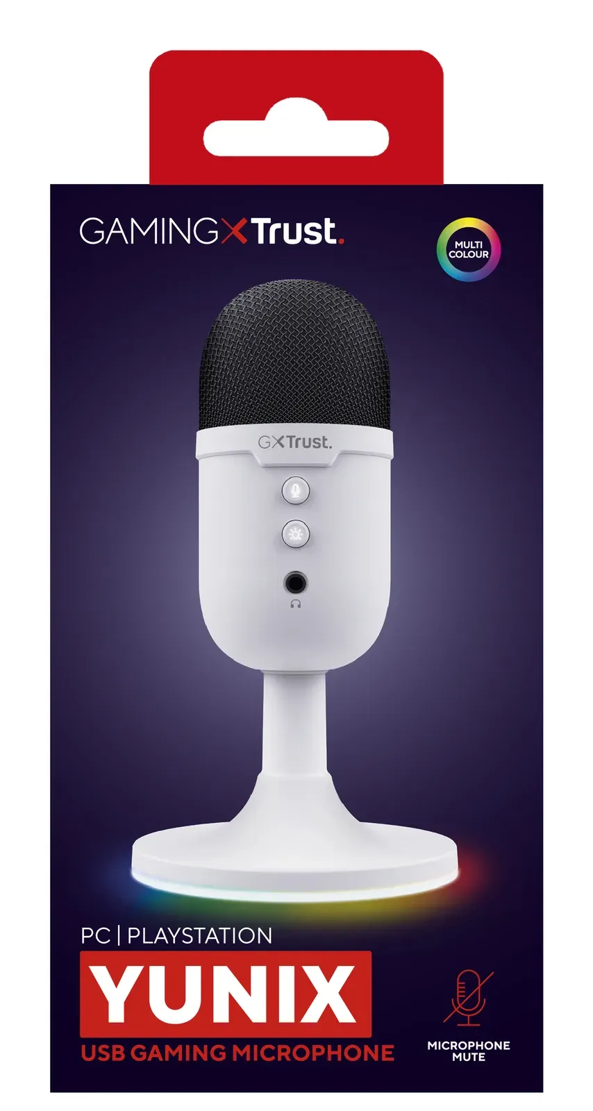 TRUST mikrofon GXT234W YUNIX USB MICROPHONE WHITE