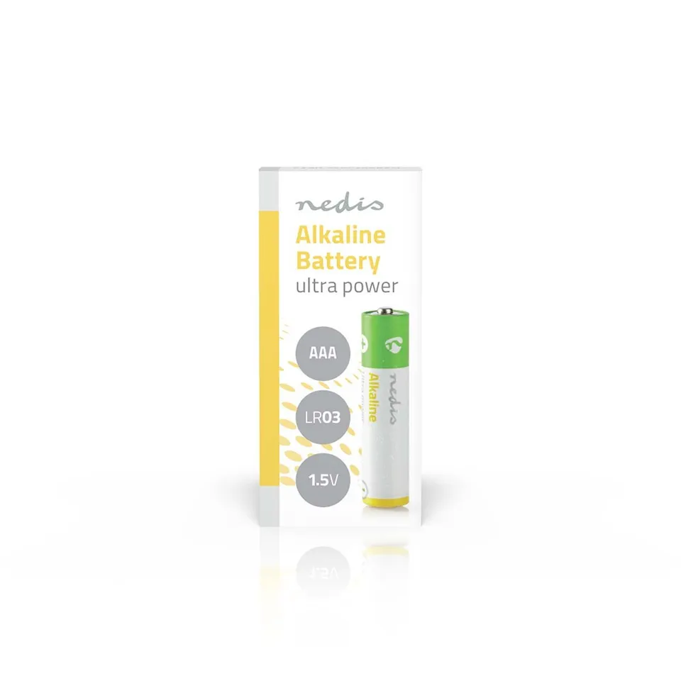 Nedis BAAKLR032SP - Alkalická Baterie AAA | 1.5 V | 2 kusů | Balení ve fólii