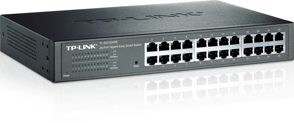 TP-LINK TL-SG1024DE GBit Easy Smart switch 24port , 24x 10/100/1000 Mbs, 24port desktop