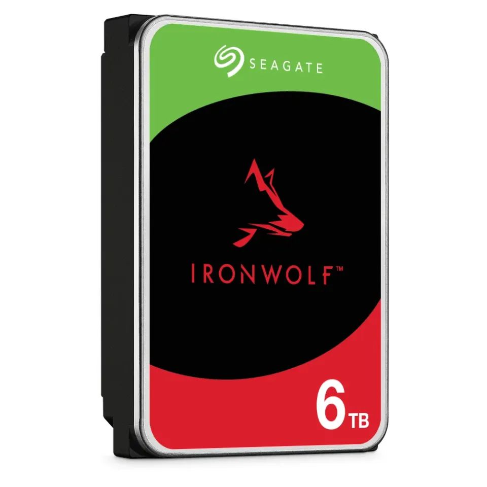SEAGATE ST6000VN006 hdd IronWolf 6TB CMR 5400rpm 256MB NAS HDD 24x7 1-8bay 202MB/s 3.5 RAID SATA3-6Gbps