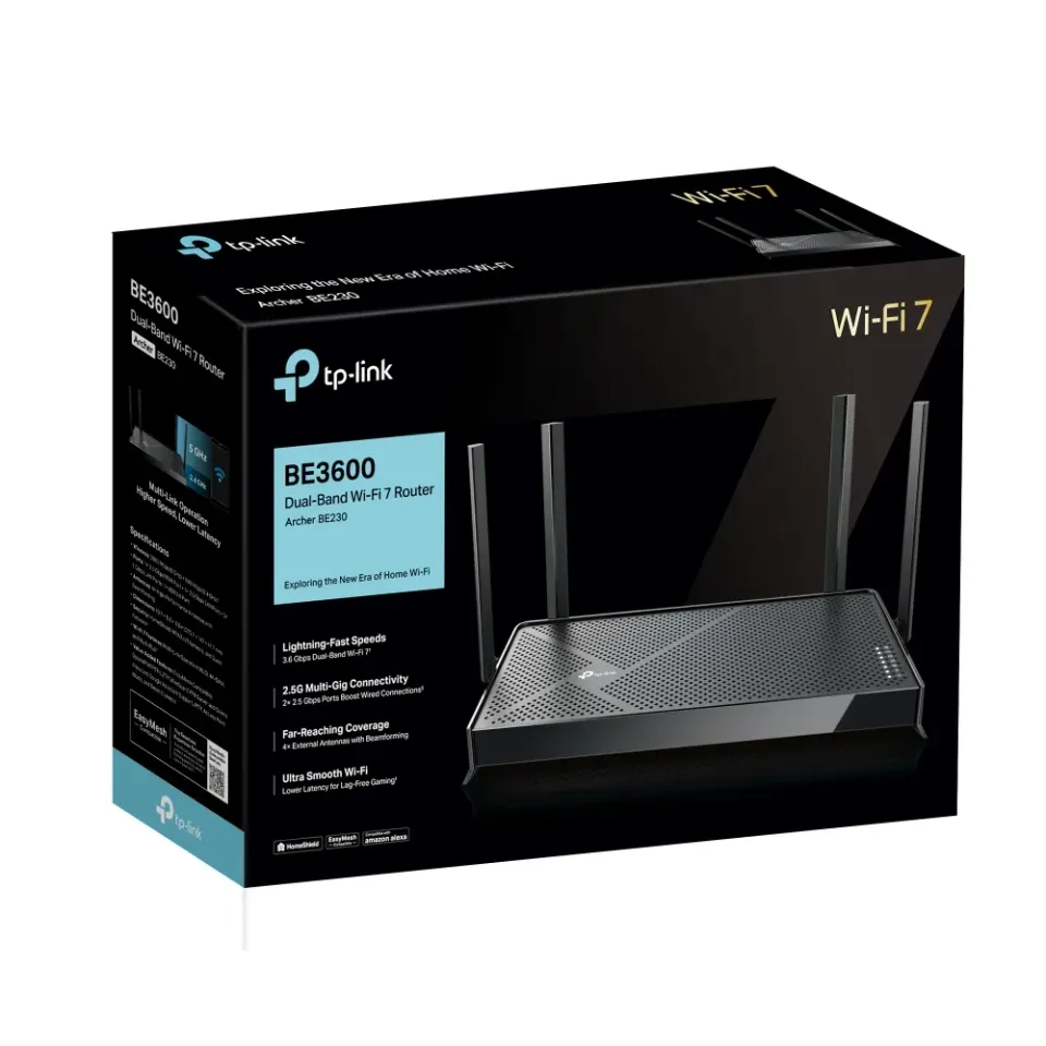 TP-LINK Archer BE230 Dvoupásmový Wi-Fi 7 router BE3600