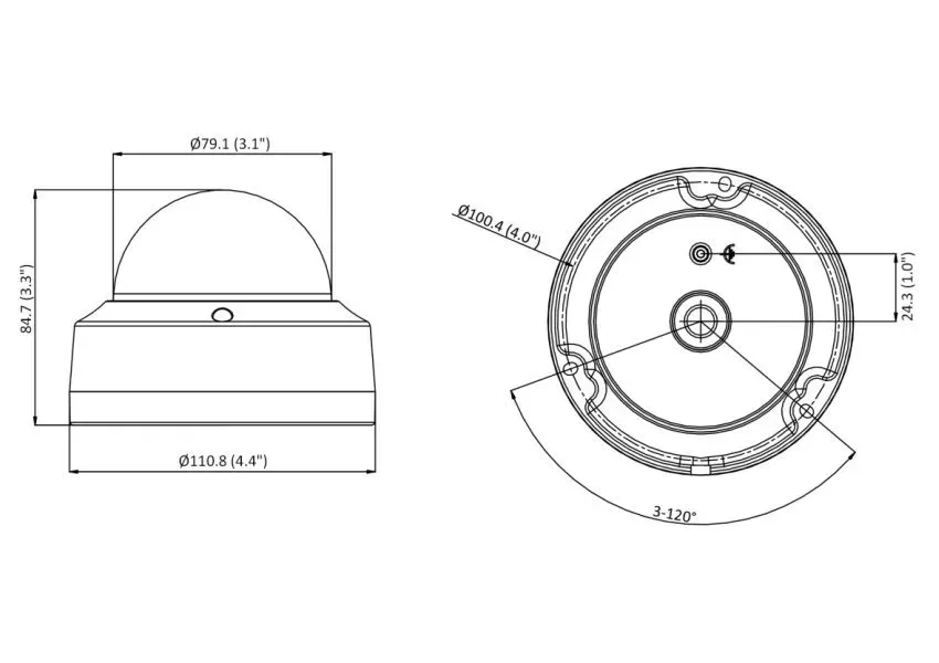 Hikvision DS-2CD2123G2-IS(2.8mm)(D) - 2MPix IP Dome kamera; IR 30m, Audio, Alarm, IP67, IK10
