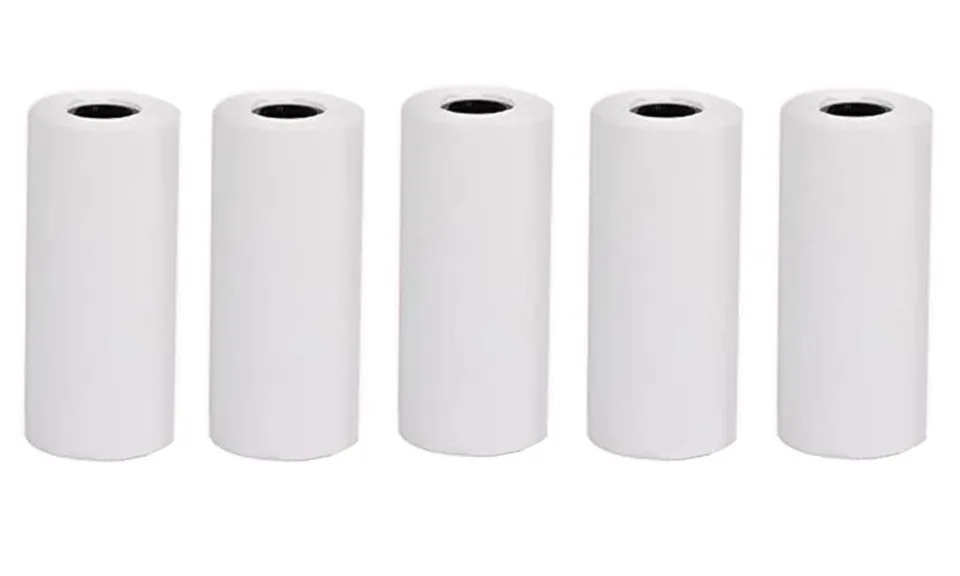 HELMER kotoučky pro termo mini tiskárnu TP01/TP02/ 55mm x 25mm/ 5ks/ bílé