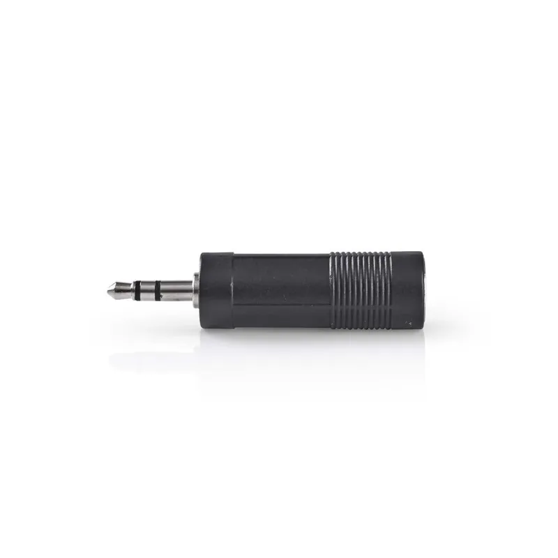 Nedis CAGB22935BK - Stereofonní audioadaptér | 3,5mm Zástrčka - 6,35mm Zásuvka |