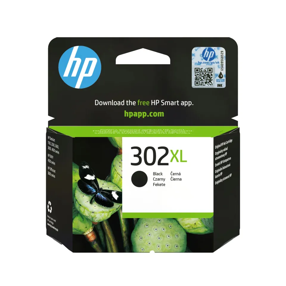 HP F6U68AE originální náplň černá č.302XL velká cca 430 stran (HP DeskJet 2130, 3639)