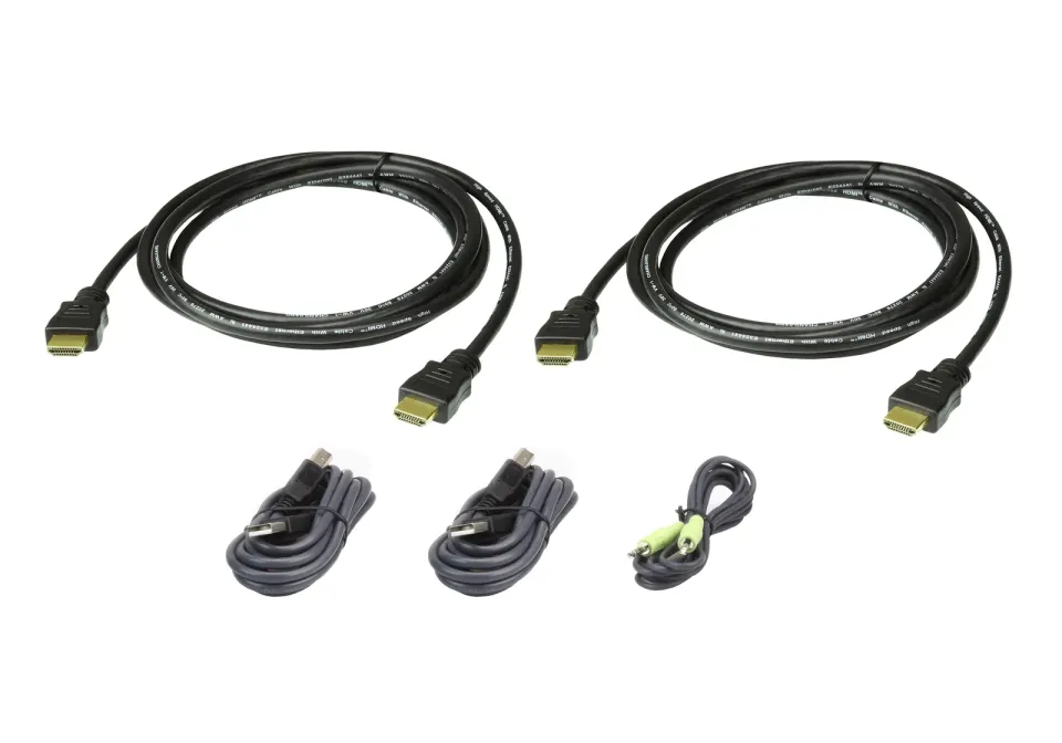 ATEN 1.8M USB HDMI Dual Display Secure KVM Cable Kit