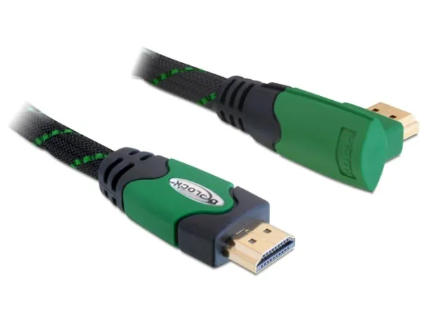 Delock Kabel High Speed HDMI s Ethernetem – HDMI A samec > HDMI A samec pravoúhl (82953)