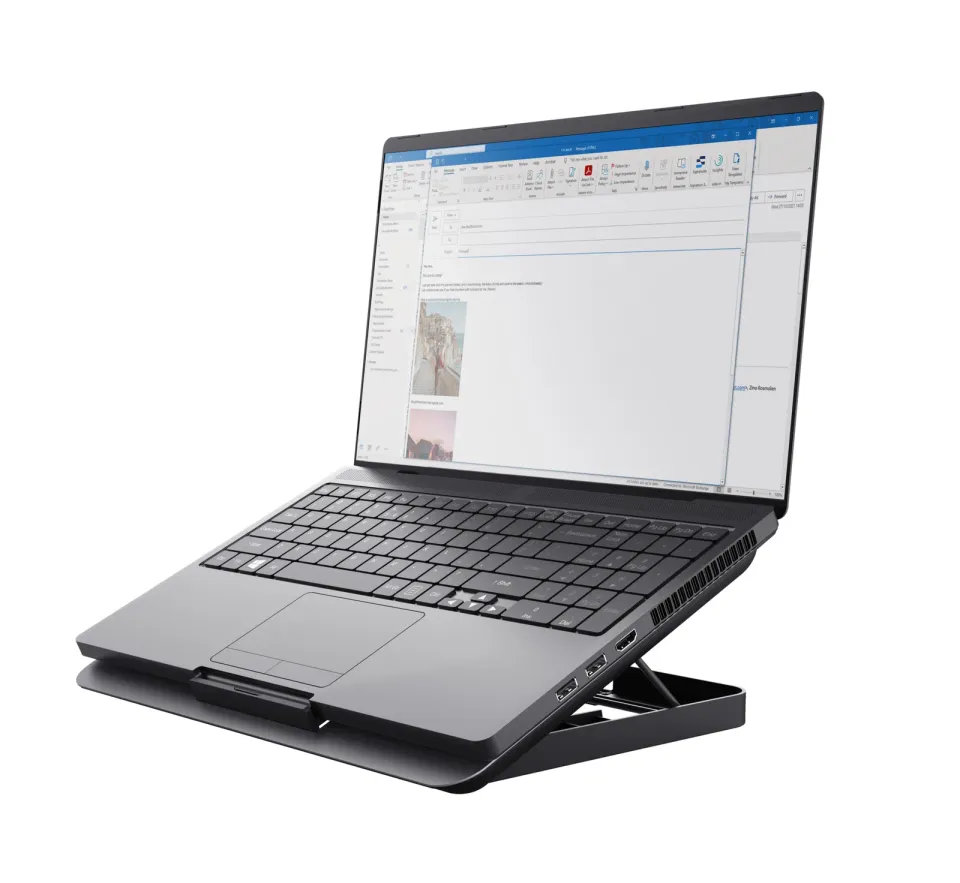 TRUST stojan na notebook Exto Laptop Cooling Stand Eco, šedá
